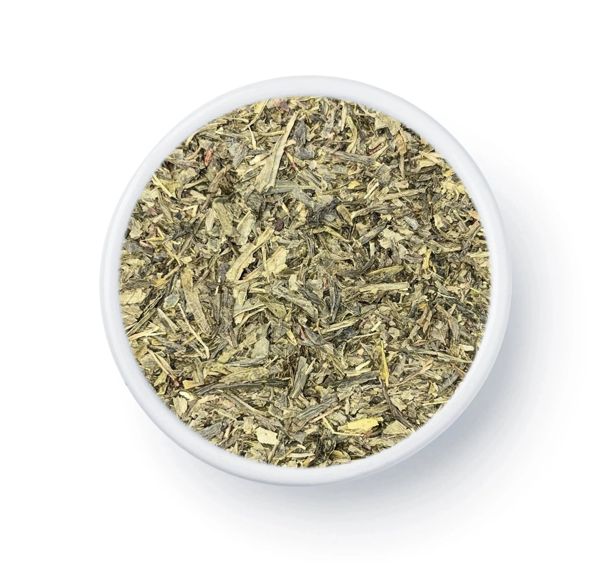 Feuilles de thé vert sencha en vrac Image