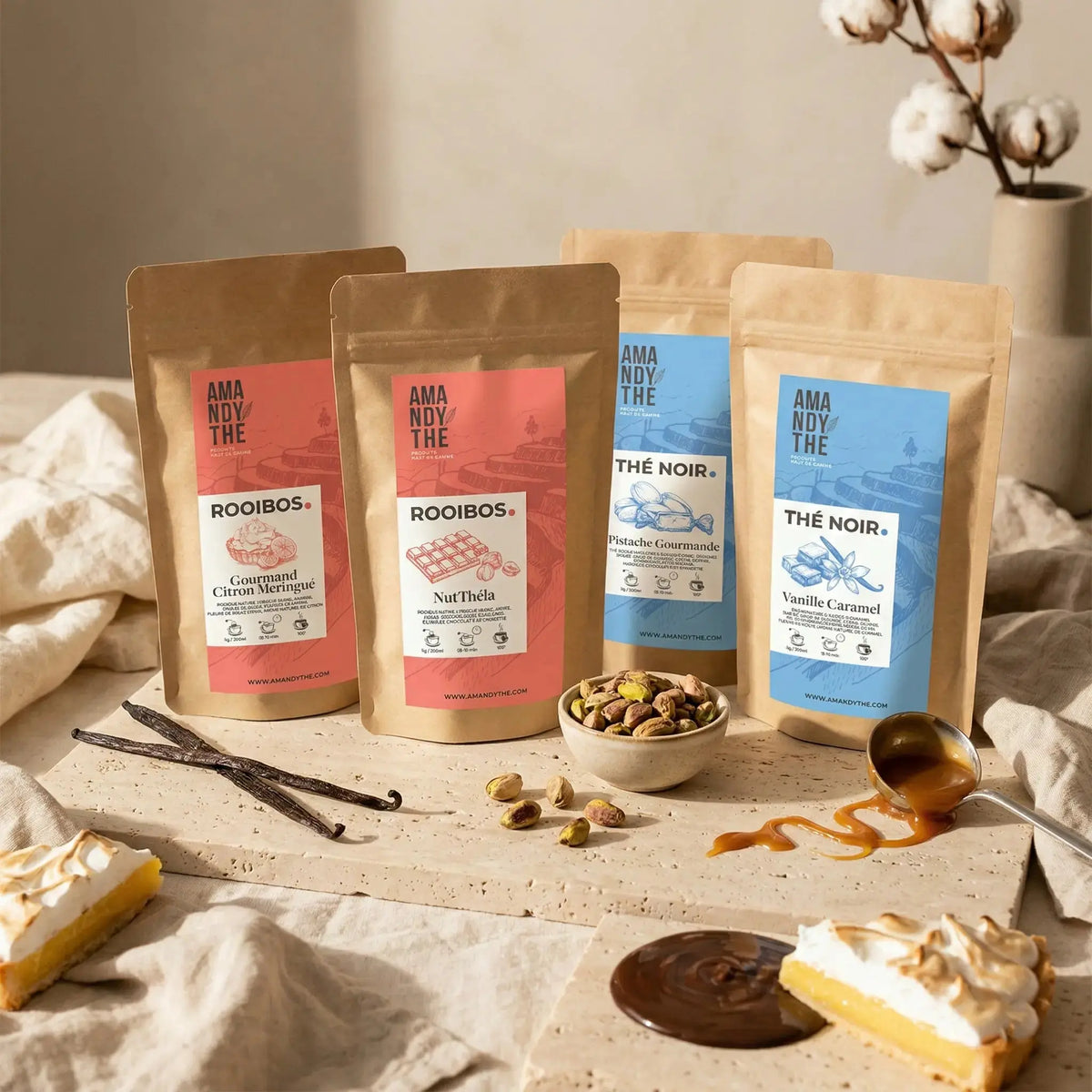 Coffret Pause Sucrée – Nos 4 Best-Sellers Gourmands Amandythé