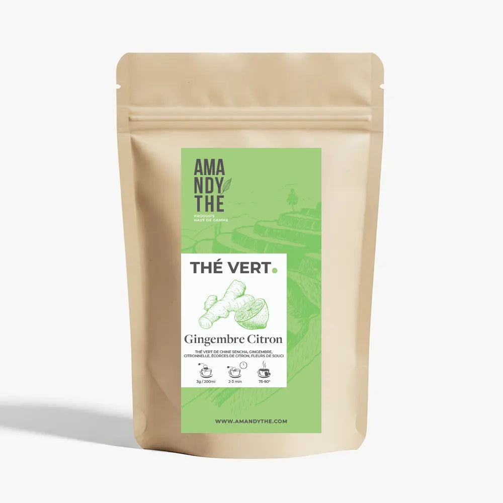Thé vert Gingembre Citron Amandythé