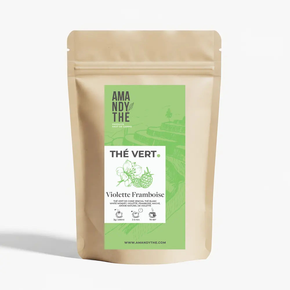 Thé vert Violette Framboise Amandythé