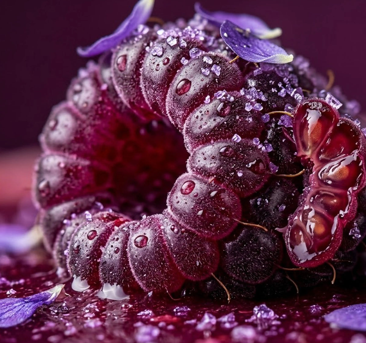 Thé vert Violette Framboise Amandythé